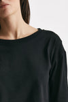 t-shirt crop nero women Laneus - 5
