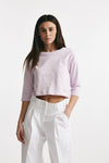 t-shirt crop lilla women Laneus - 1