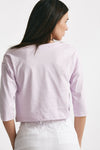 t-shirt crop lilla women Laneus - 3