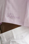 t-shirt crop lilla women Laneus - 5