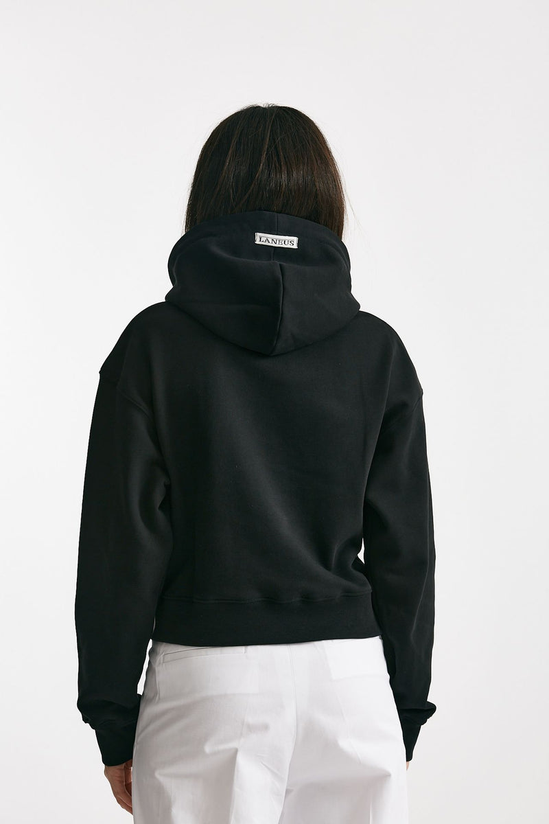 felpa con cappuccio nero women Laneus - 3