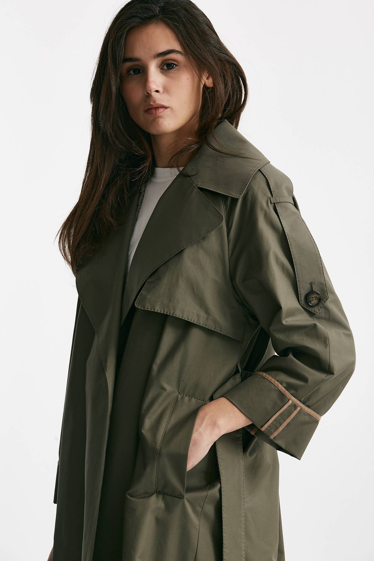 trench over utrench verde militare women Max mara s - 5