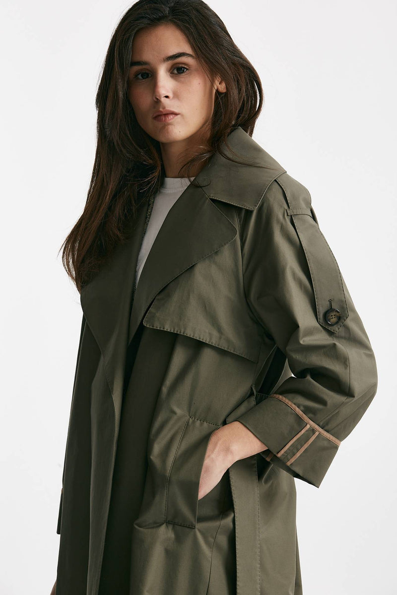 trench over utrench verde militare women Max mara s - 5