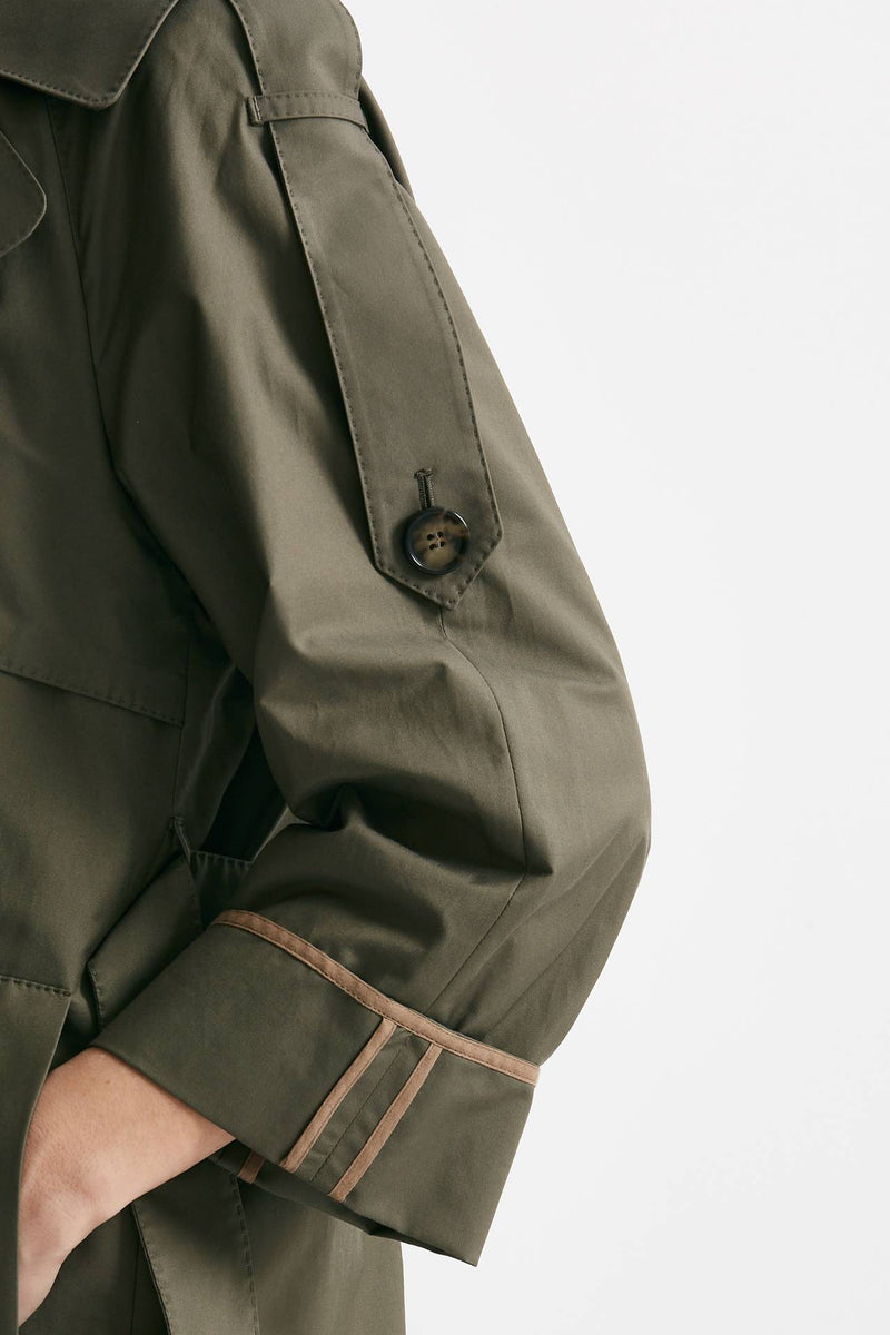 trench over utrench verde militare women Max mara s - 6
