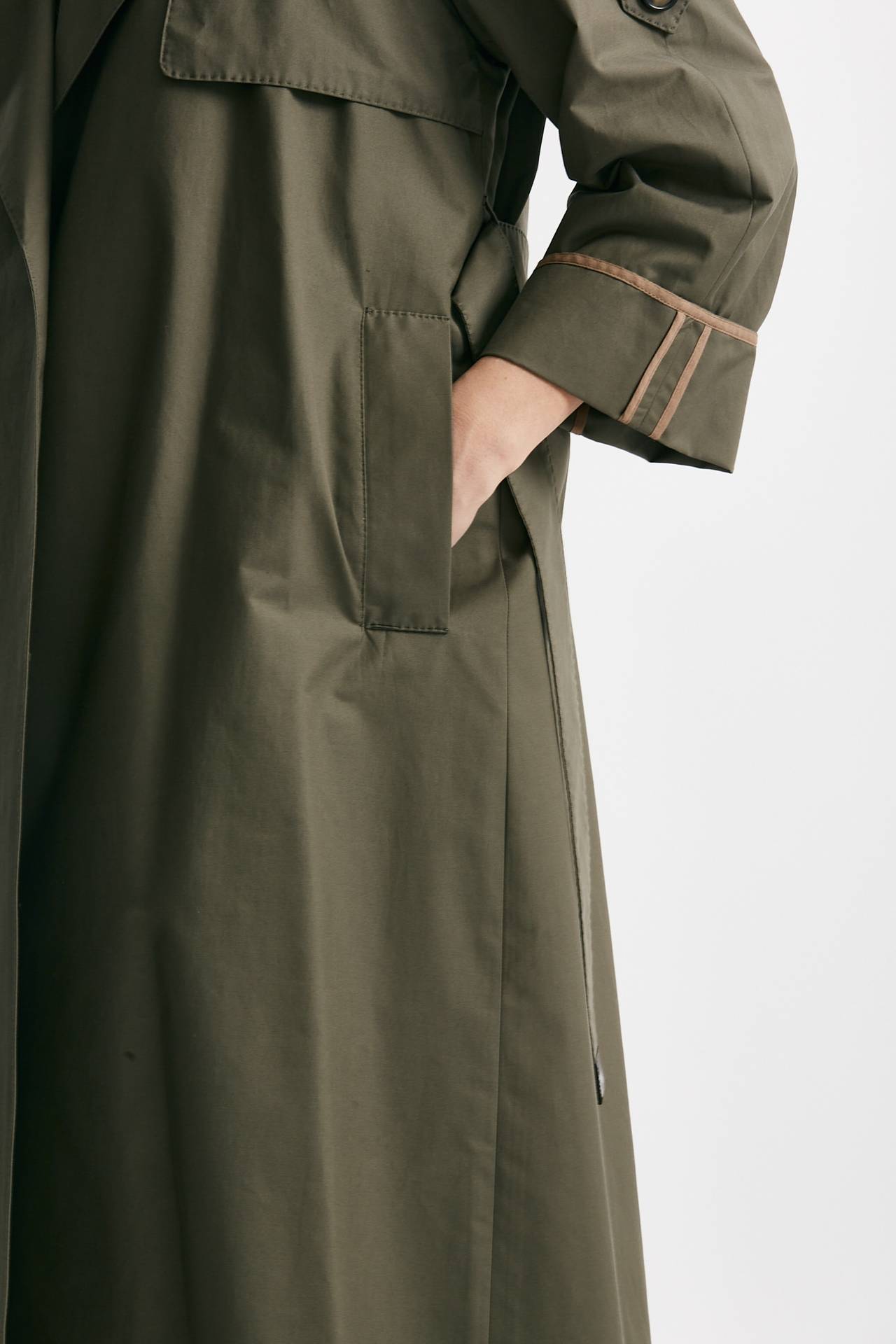 trench over utrench verde militare women Max mara s - 7