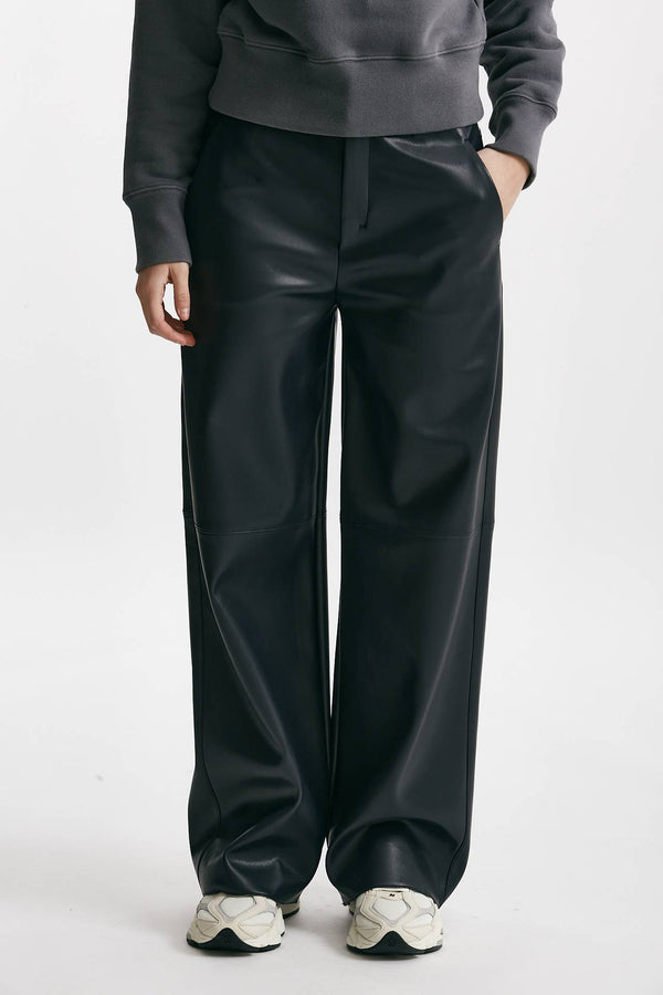 pantalone ampio in ecopelle storia women Max mara s