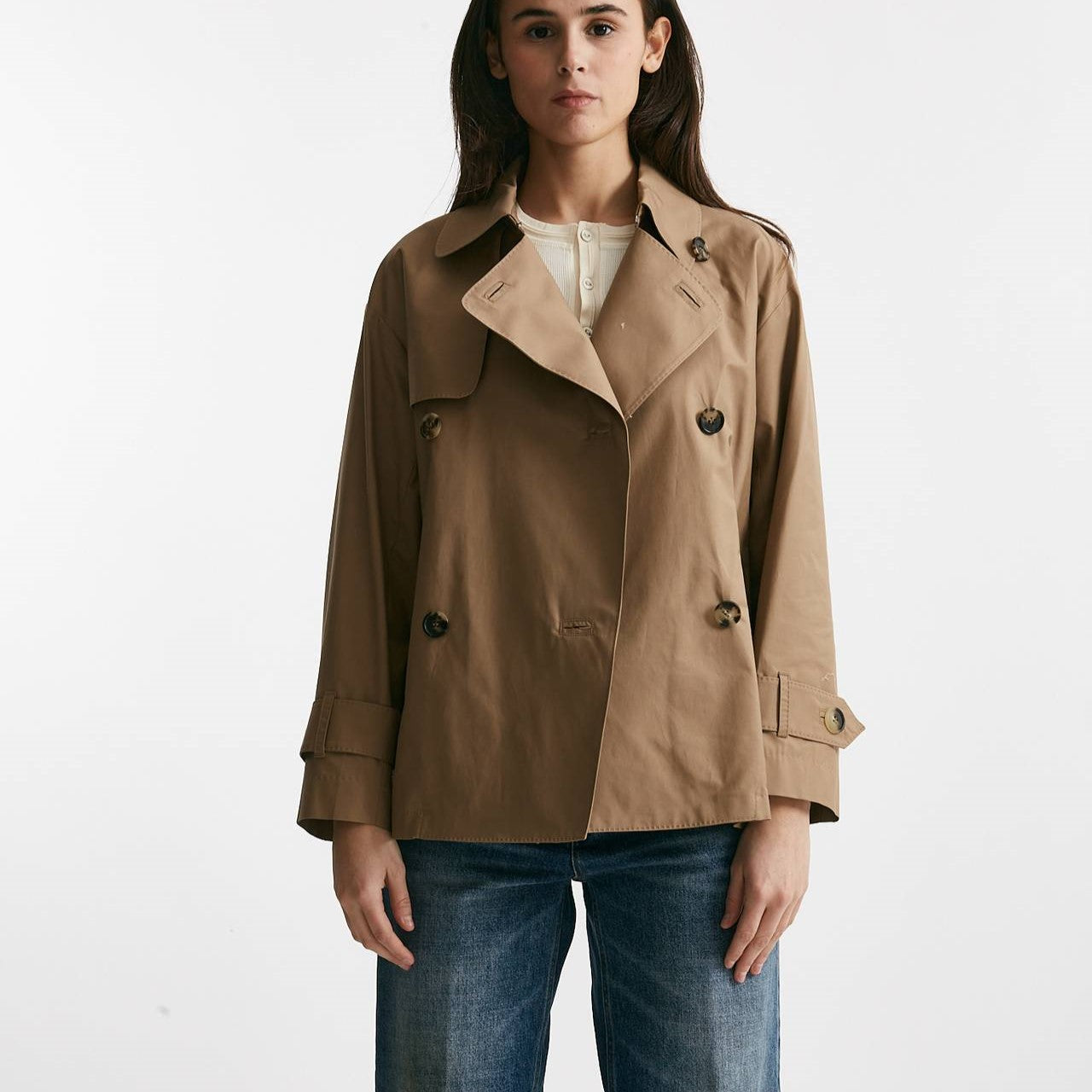 trench corto zeno in twill di cotone women Max mara s - 11