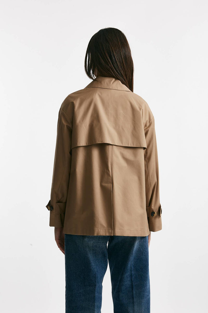 trench corto zeno in twill di cotone women Max mara s - 3