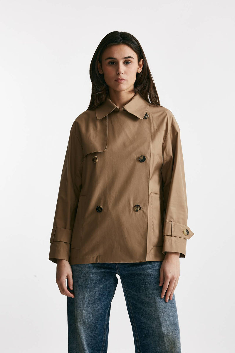 trench corto zeno in twill di cotone women Max mara s - 6