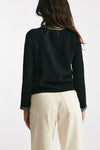 cardigan zenobia in filato di puro cotone  nero women Max mara s - 3