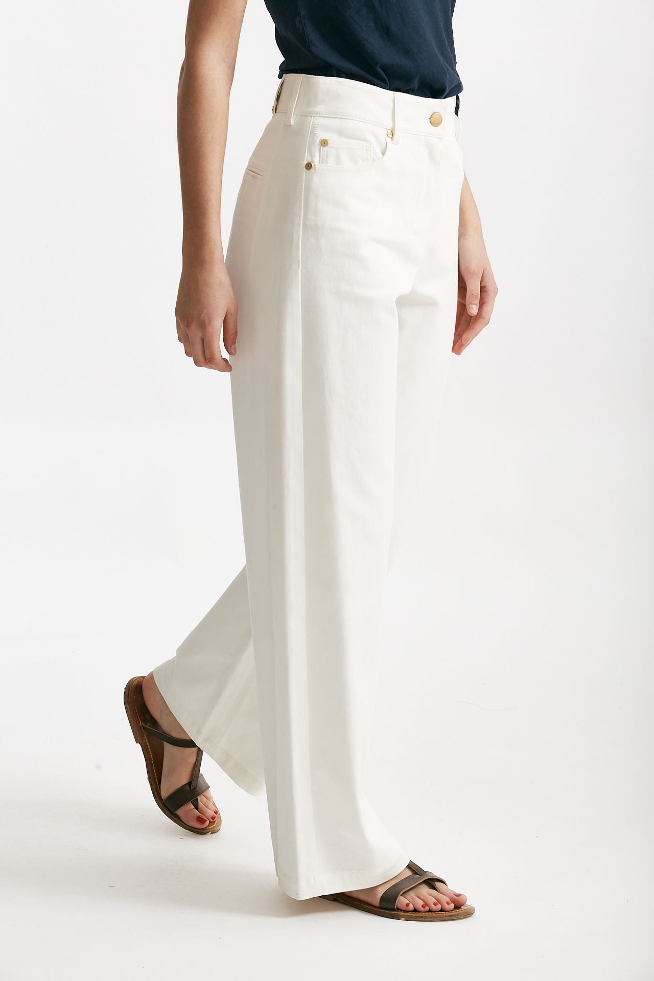 jeans palazzo marianna bianco women Max mara s - 4