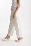 pantalone baggy in canvas ecru women Max mara s - 2