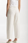 pantalone baggy in canvas ecru women Max mara s - 3