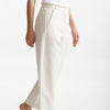 pantalone baggy in canvas ecru women Max mara s - 7