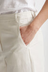 pantalone baggy in canvas ecru women Max mara s - 5