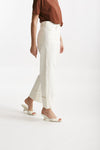 pantalone cervia in bull di cotone stretch bianco women Max mara s - 5