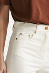 pantalone cervia in bull di cotone stretch bianco women Max mara s - 6