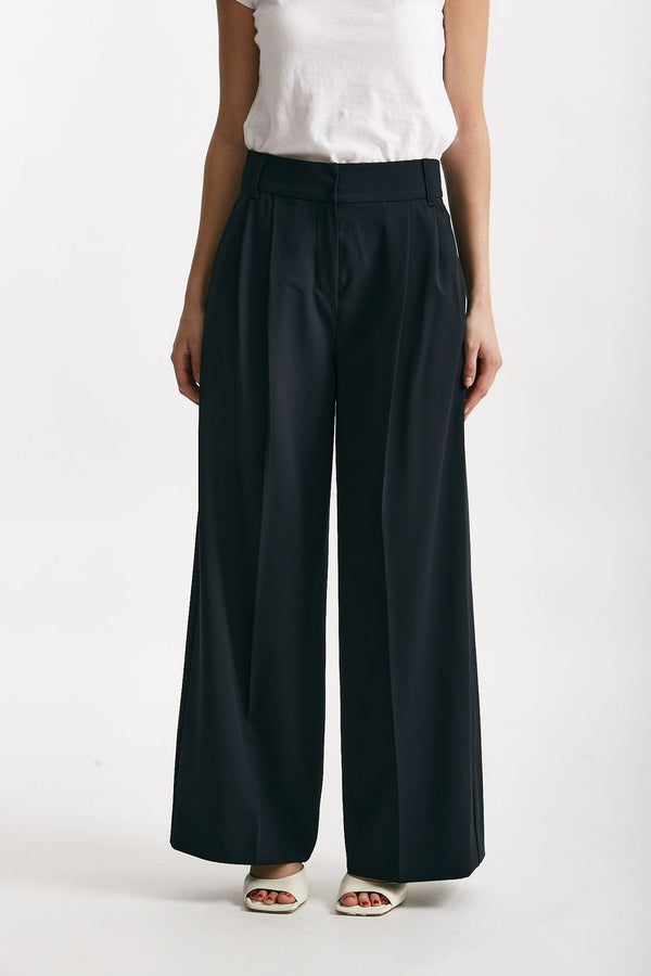 pantalone fluido nichols blu navy women Max mara s