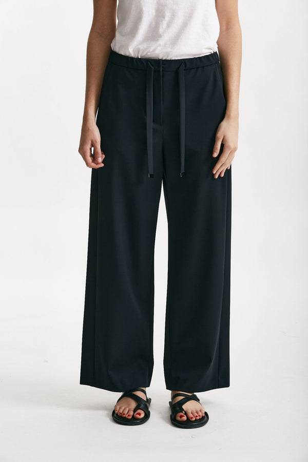 pantalone jogging in lana argenta blu navy women Max mara s