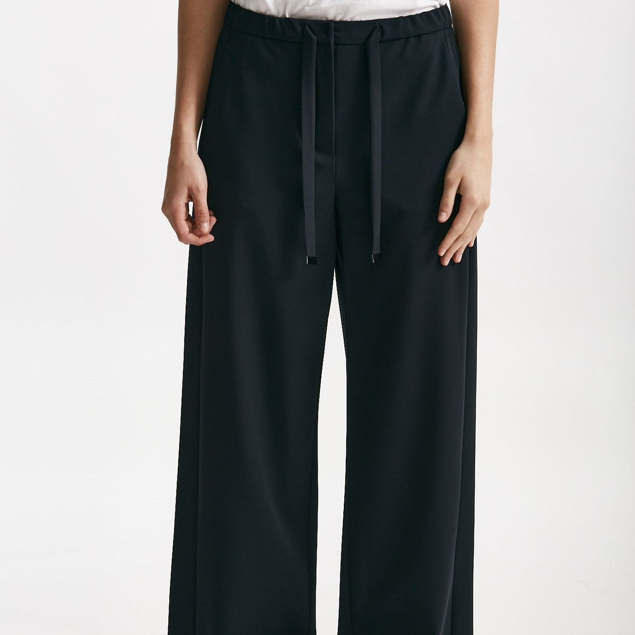 pantalone jogging in lana argenta blu navy women Max mara s - 5