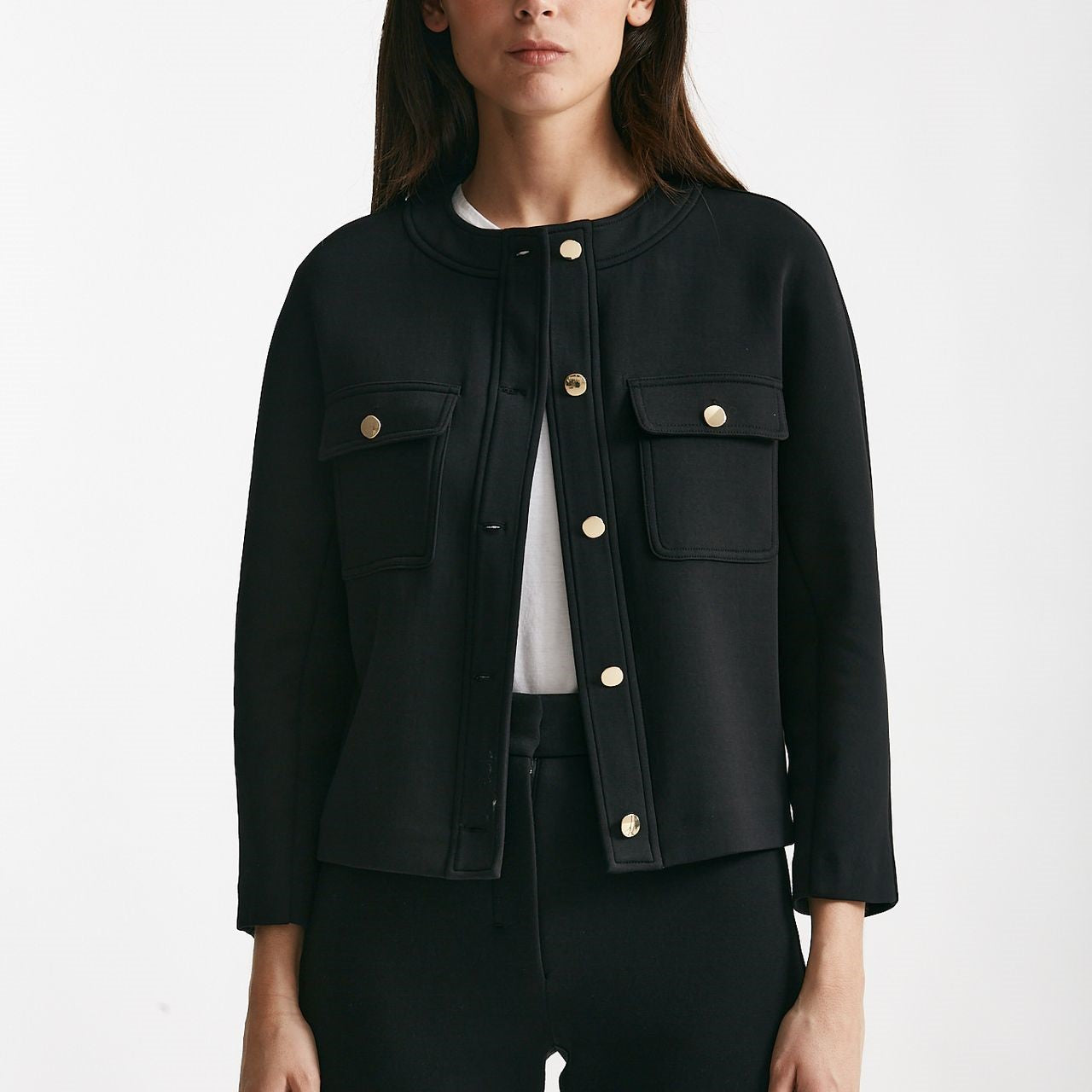 giacca in jersey scuba gradara nero women Max mara s - 6