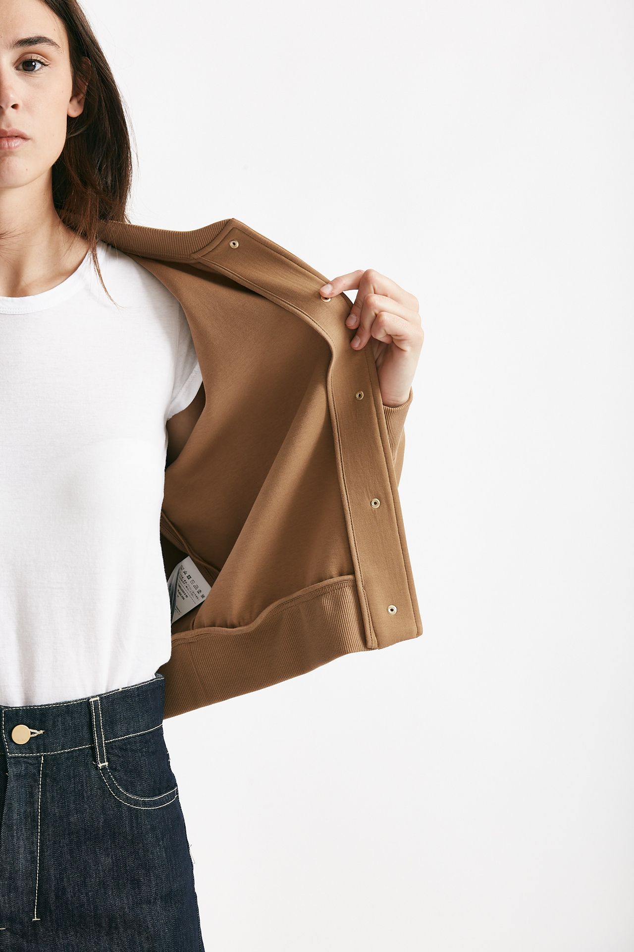 bomber crop in jersey scuba barbara cammello women Max mara s - 7
