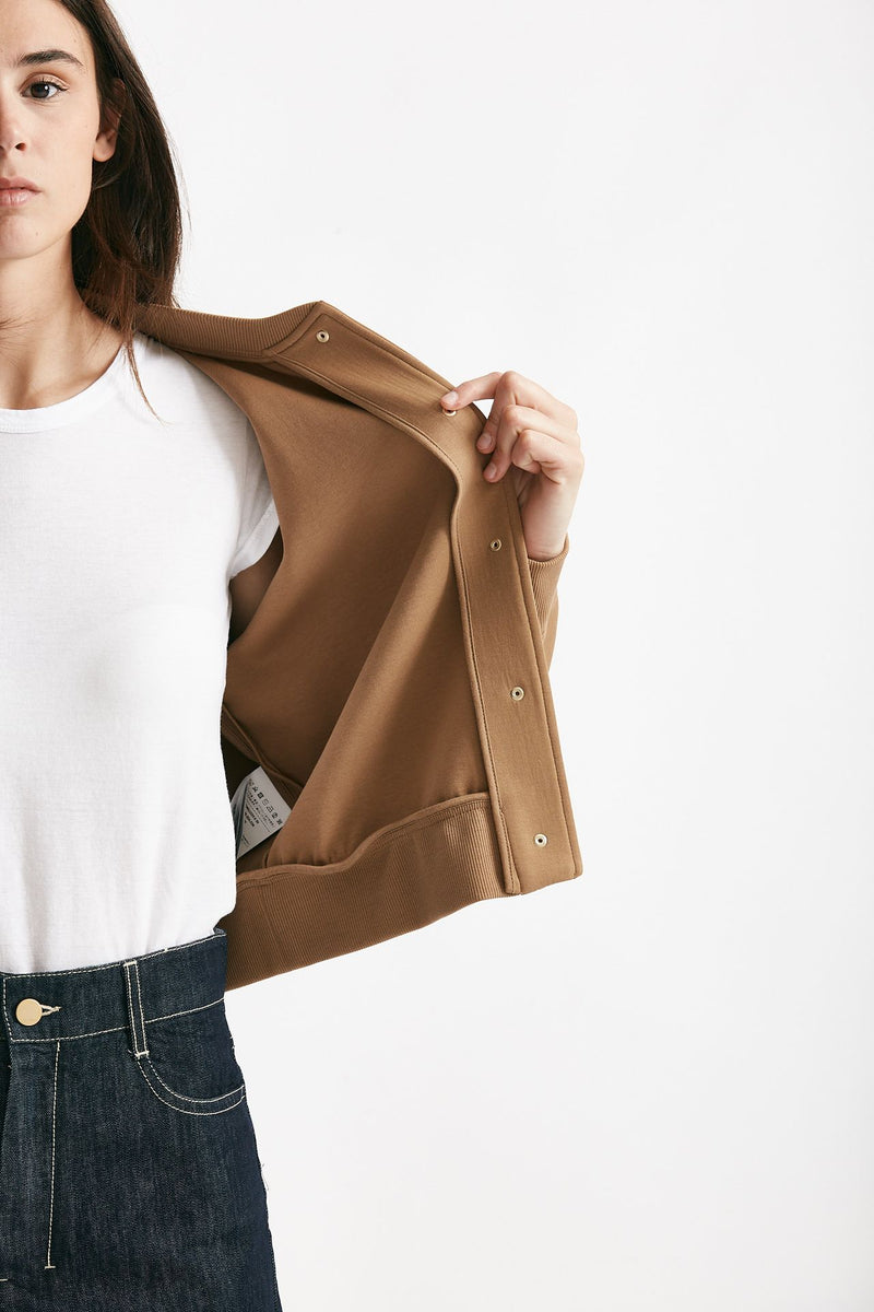 bomber crop in jersey scuba barbara cammello women Max mara s - 7
