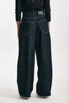 jeans wide leg priamo vita alta con doppia pinces women Max mara s - 3