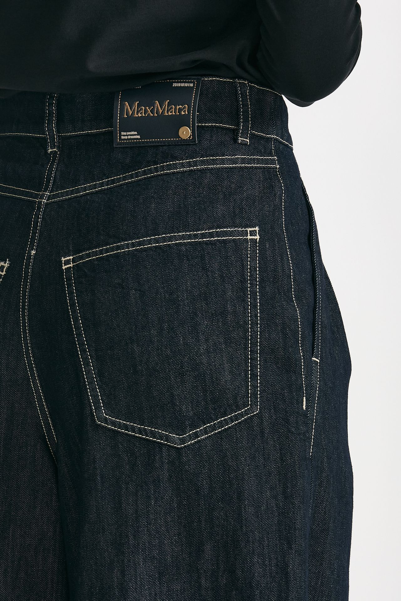 jeans wide leg priamo vita alta con doppia pinces women Max mara s - 6