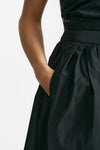 gonna a pieghe in taffetà gea nero women Max mara s - 4