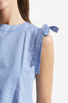top in tela di cotone eleonora azzurro women Max mara s - 4