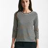 t-shirt in jersey rigata bianca e nera women Max mara s - 7