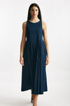 abito in popeline di cotone moira blu aperto women Max mara s - 1
