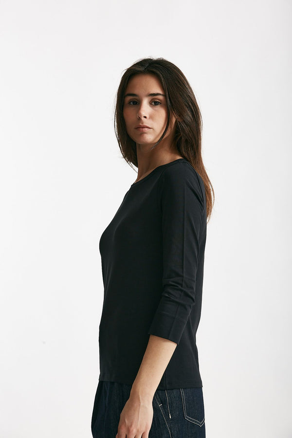 t-shirt in jersey nero women Max mara s