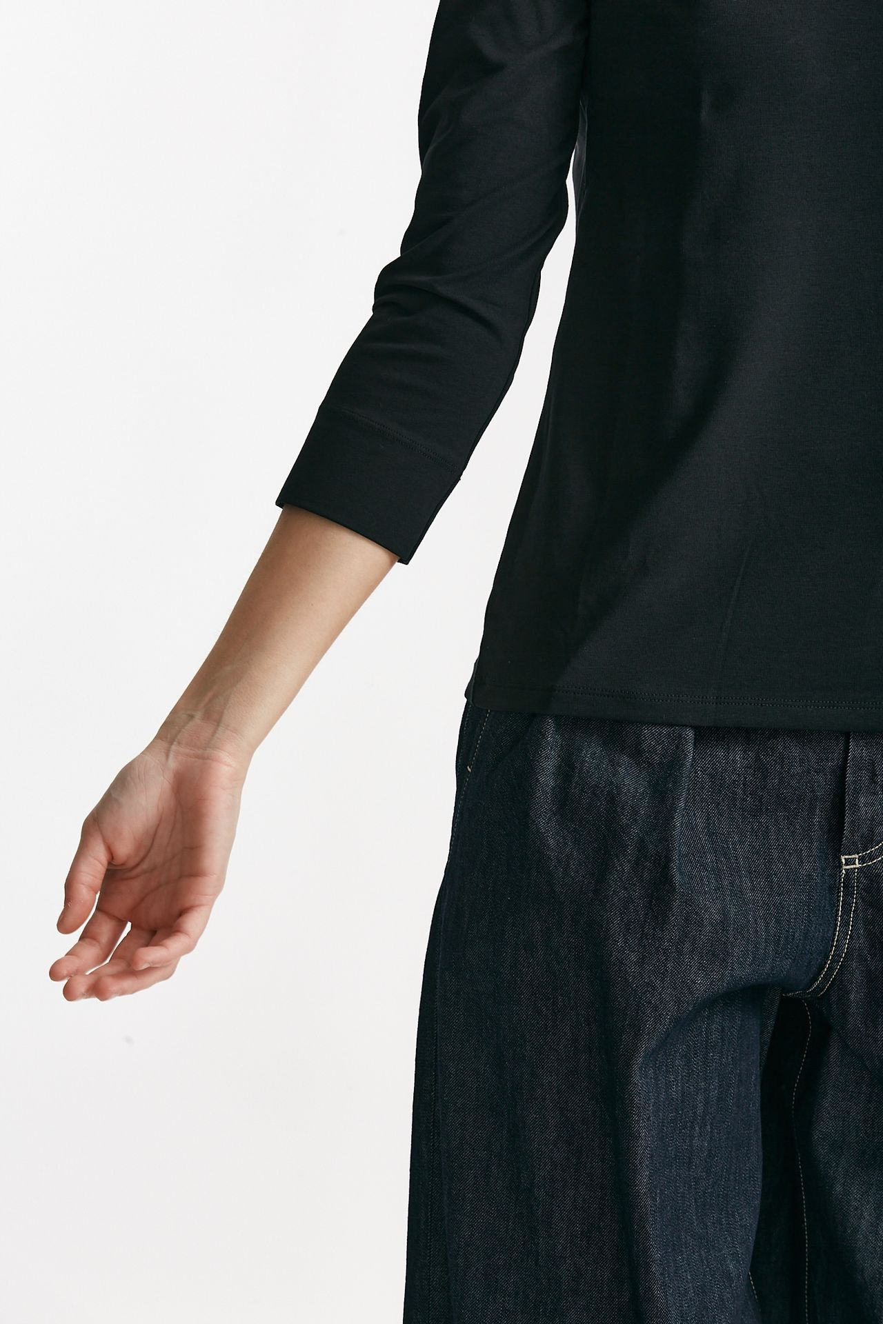 t-shirt in jersey nero women Max mara s - 4