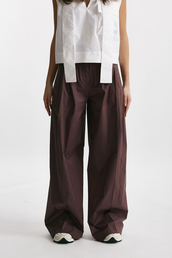 pantalone ampio petra burgundy women Nine in the morning