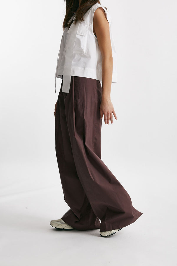 pantalone ampio petra burgundy women Nine in the morning