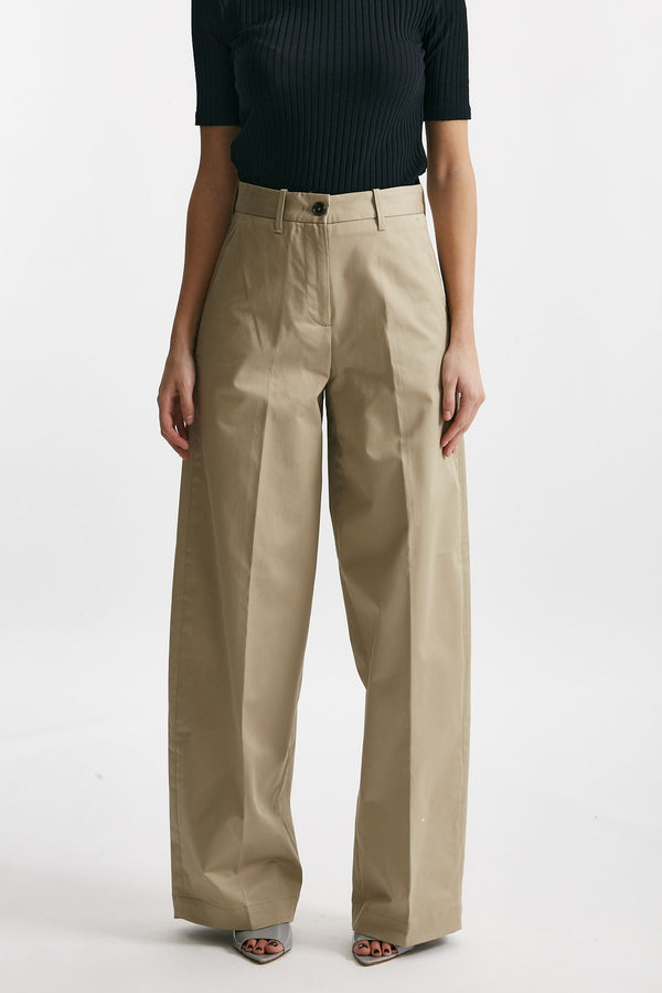 pantalone palazzo nancy beige women Nine in the morning