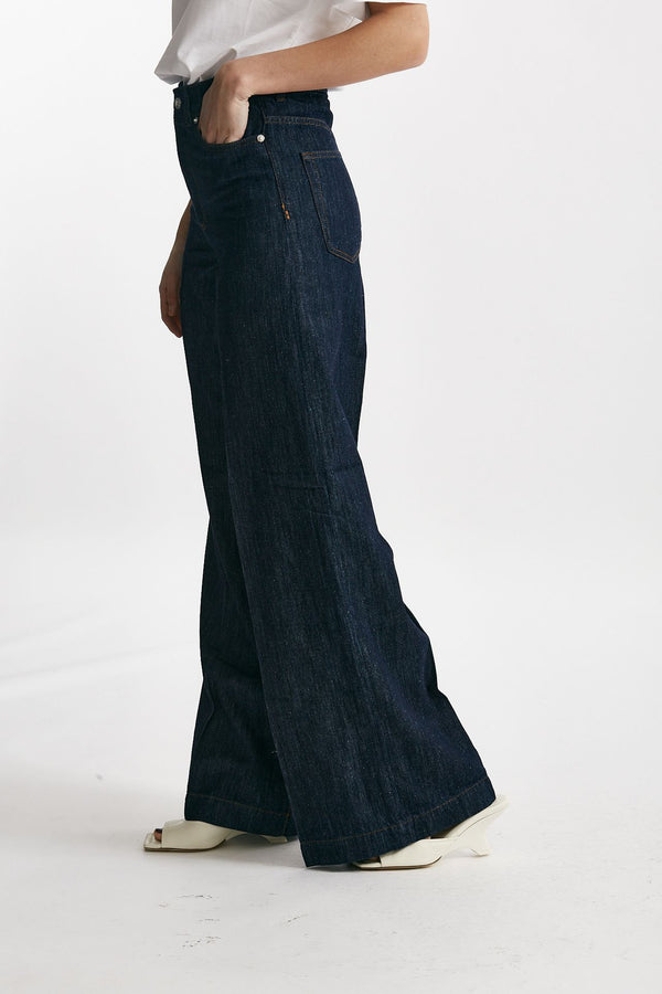 jeans palazzo lupe blu scuro women Nine in the morning