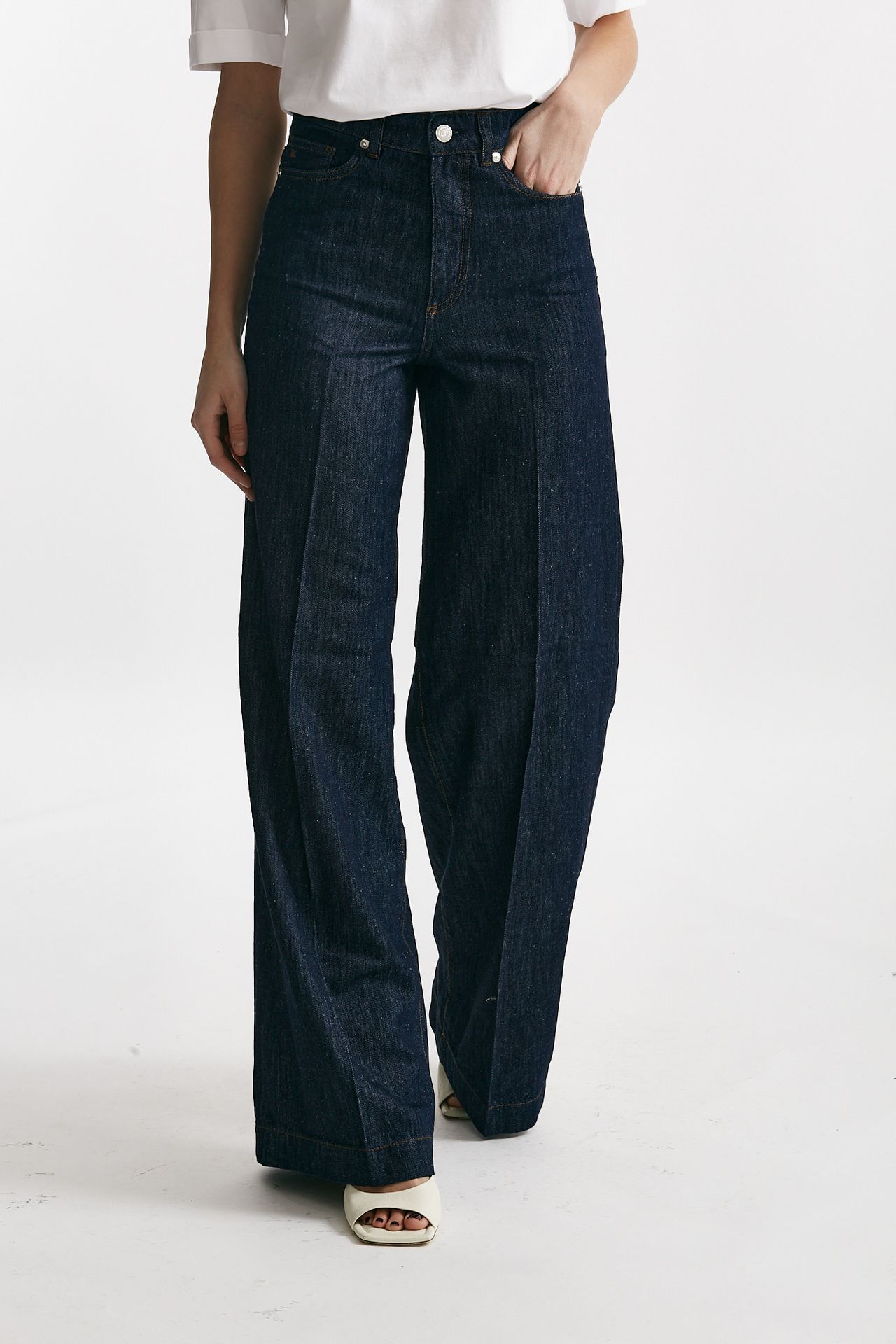 jeans palazzo lupe blu scuro women Nine in the morning - 1