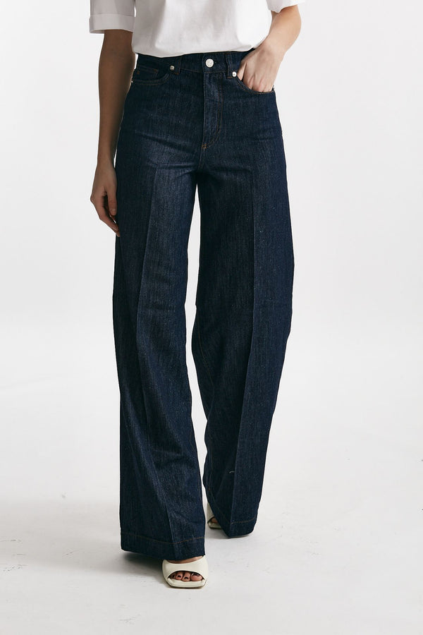 jeans palazzo lupe blu scuro women Nine in the morning