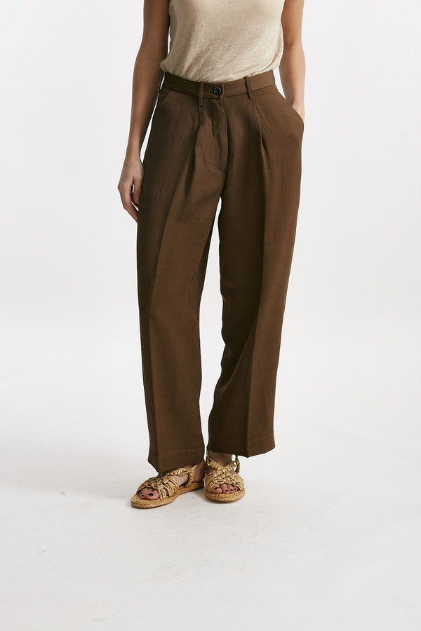 pantalone chino rubino tabacco women Nine in the morning