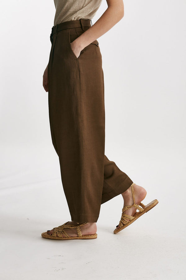 pantalone chino rubino tabacco women Nine in the morning