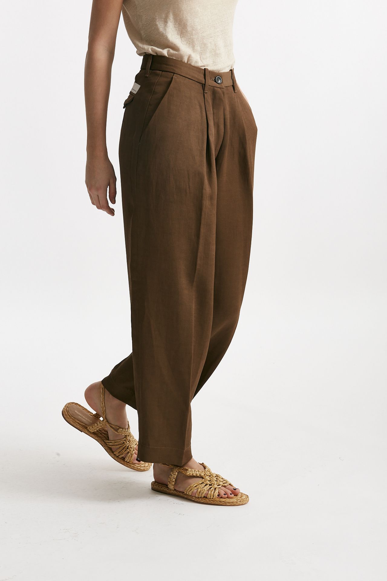pantalone chino rubino tabacco women Nine in the morning - 4