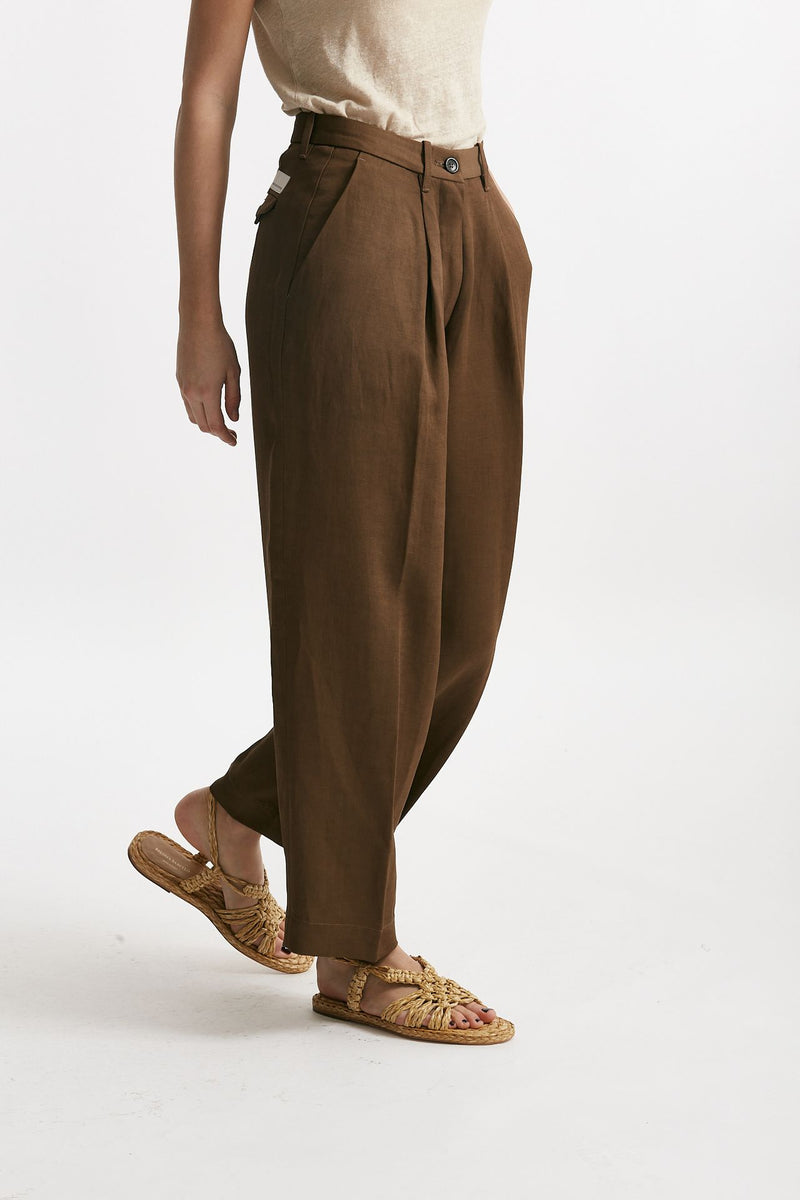 pantalone chino rubino tabacco women Nine in the morning - 4