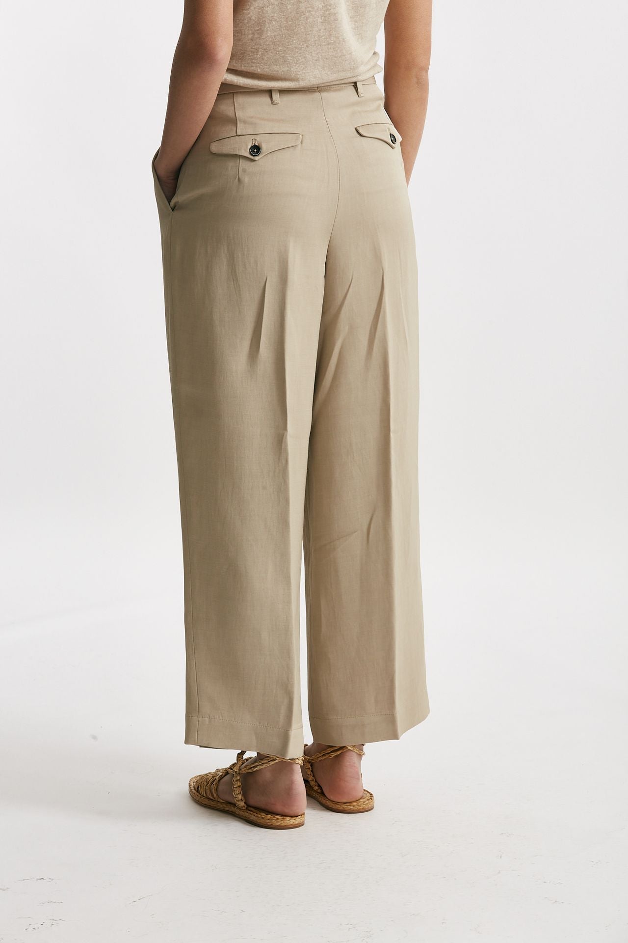 pantalone chino rubino sabbia chiaro women Nine in the morning - 3