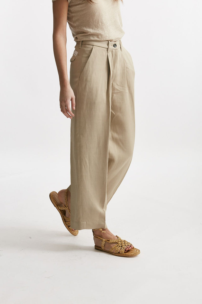 pantalone chino rubino sabbia chiaro women Nine in the morning - 4