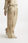 pantalone in fantasia animalier vita alta women Nude - 4