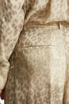 pantalone in fantasia animalier vita alta women Nude - 7