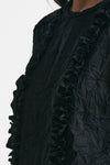top effetto stropicciato nero women Nude - 5